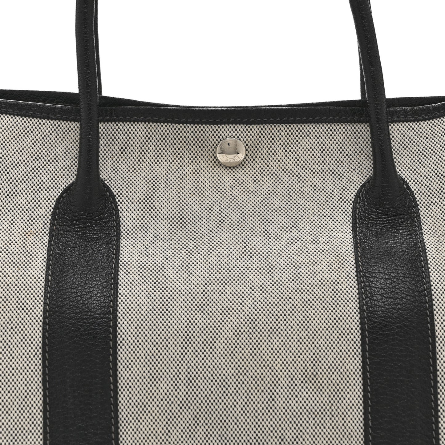 Toile Negonda Garden Party 36 MM Tote Black Ecru