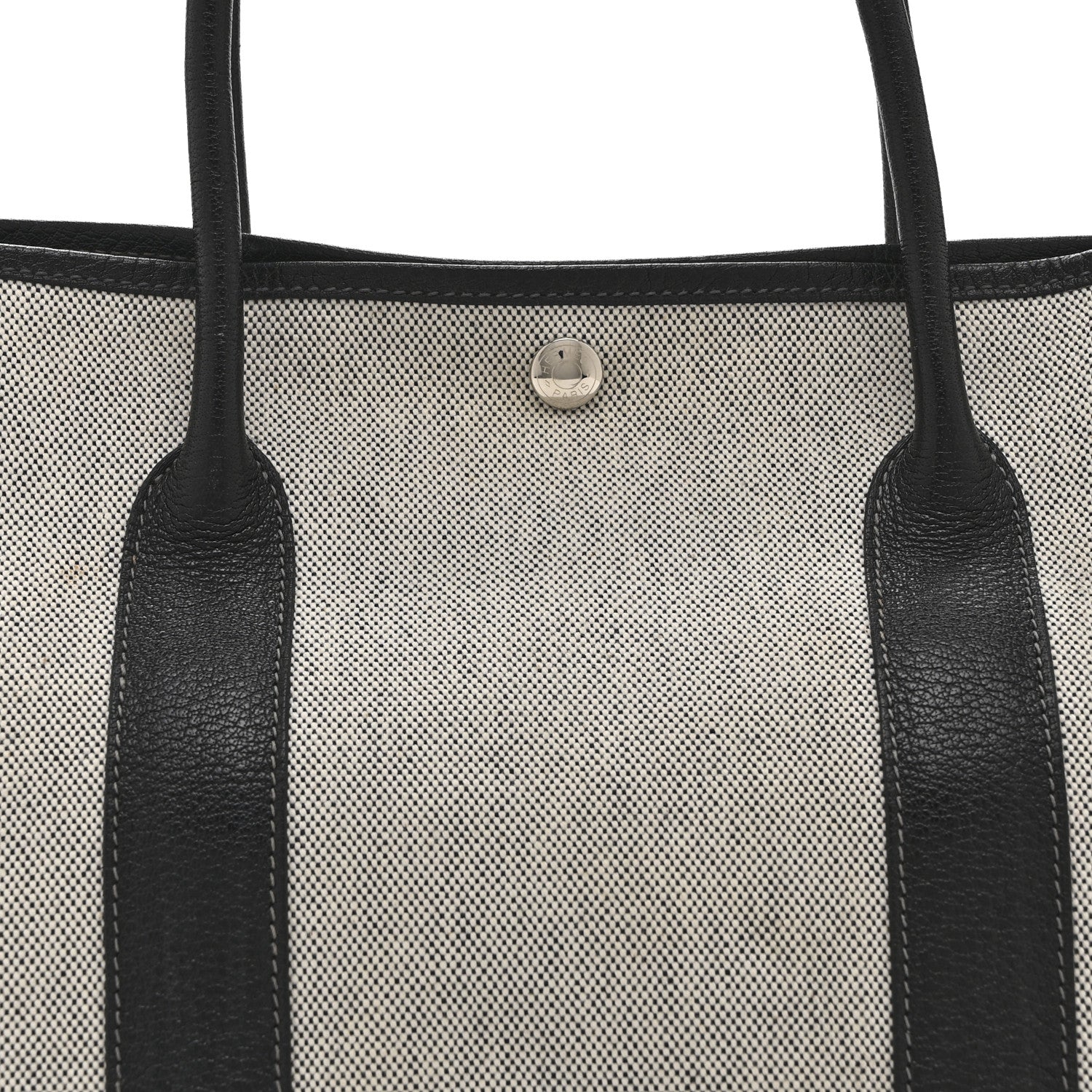 Hermes Toile Negonda Garden Party 36 MM Tote Black Ecru 8 of 11