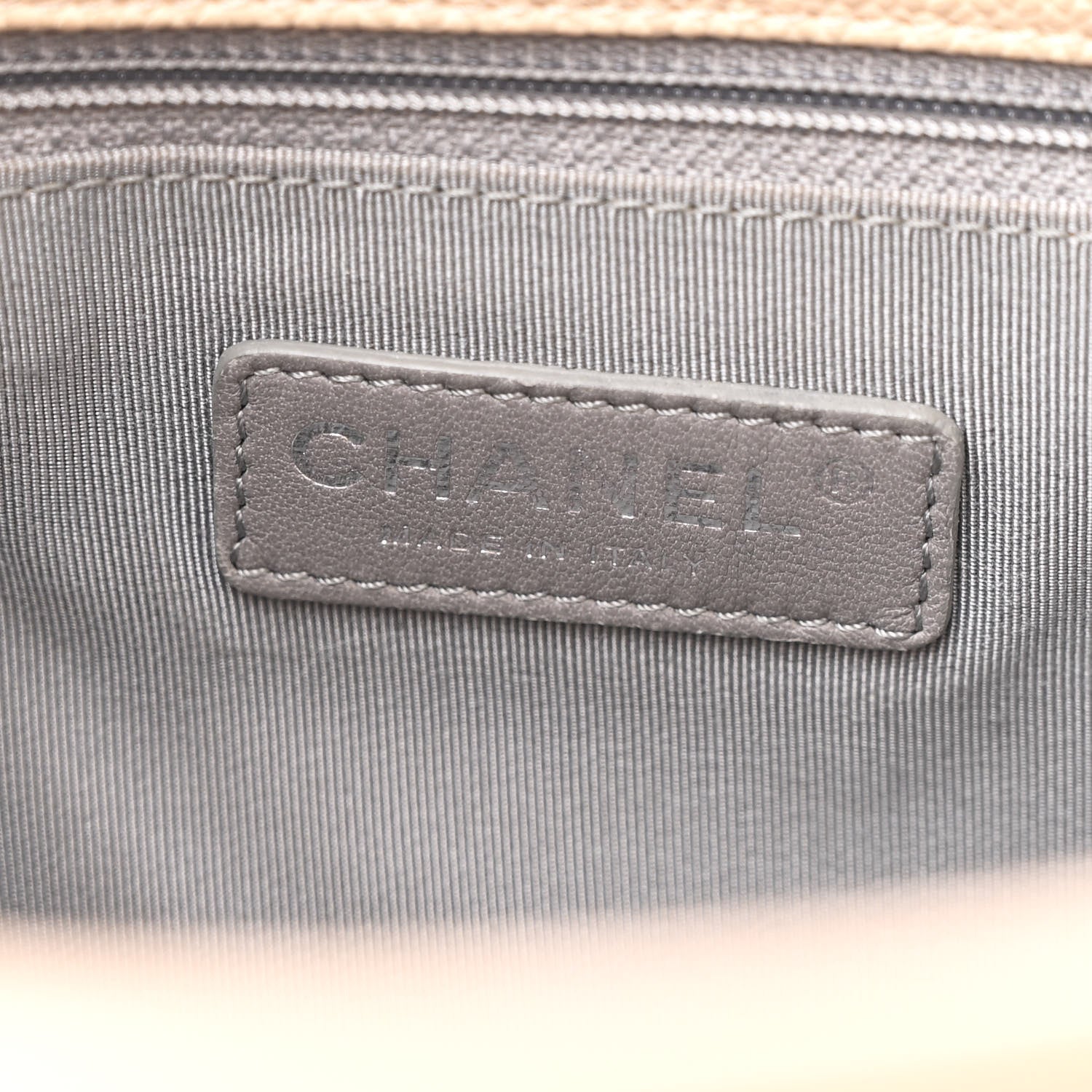 Chanel Caviar Quilted French Riviera Hobo Beige 6 of 10