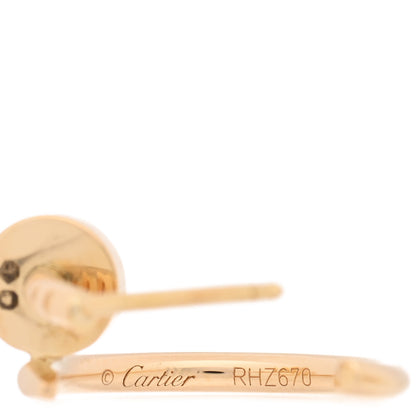 Cartier 18K Yellow Gold Juste Un Clou Hoop Earrings 4 of 5