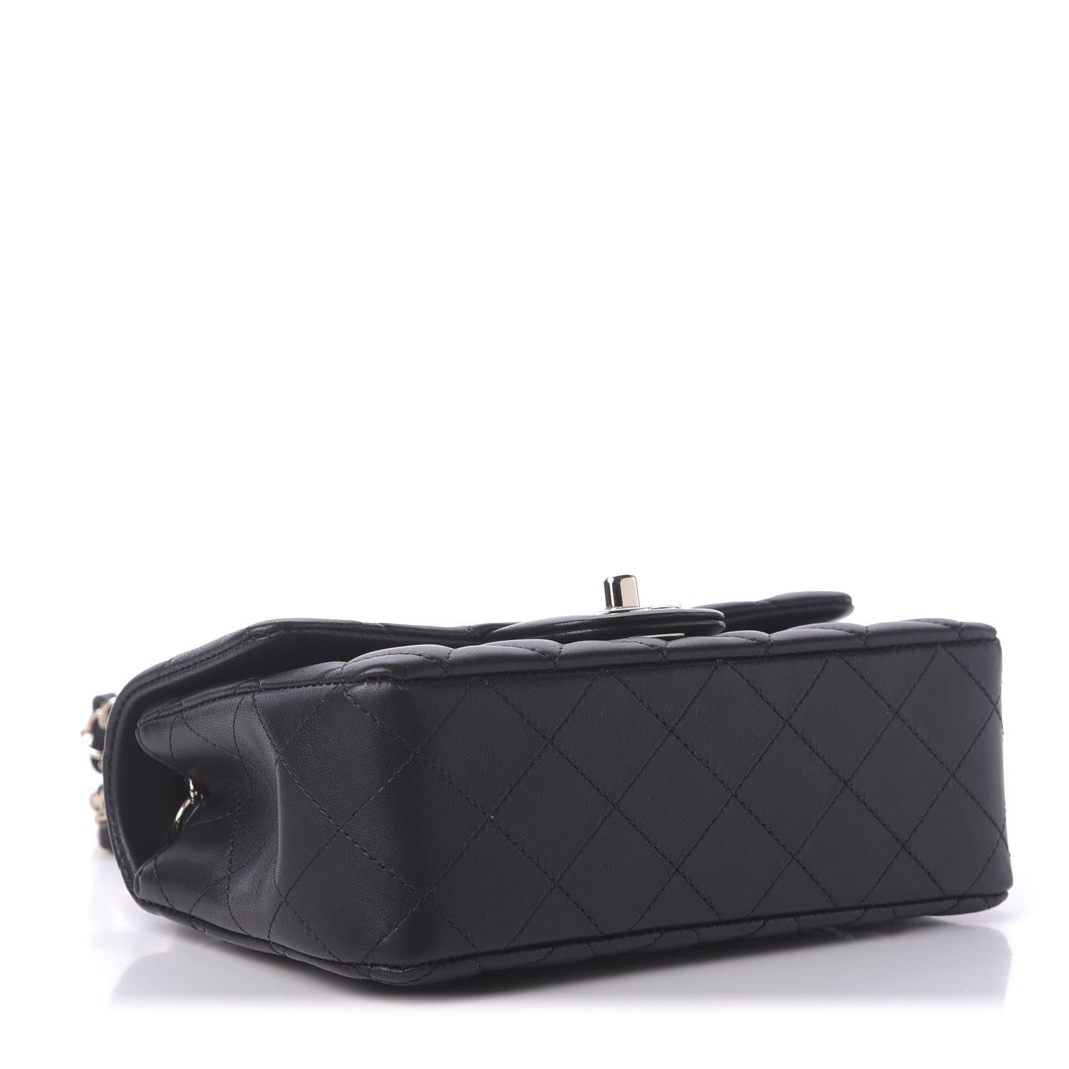 Chanel Lambskin Quilted Mini Rectangular Flap Black 4 of 11