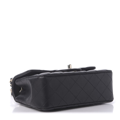Chanel Lambskin Quilted Mini Rectangular Flap Black 4 of 11