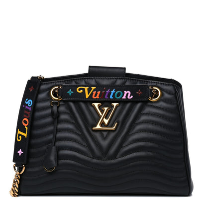 Louis Vuitton Calfskin New Wave Chain Tote Black 1 of 14