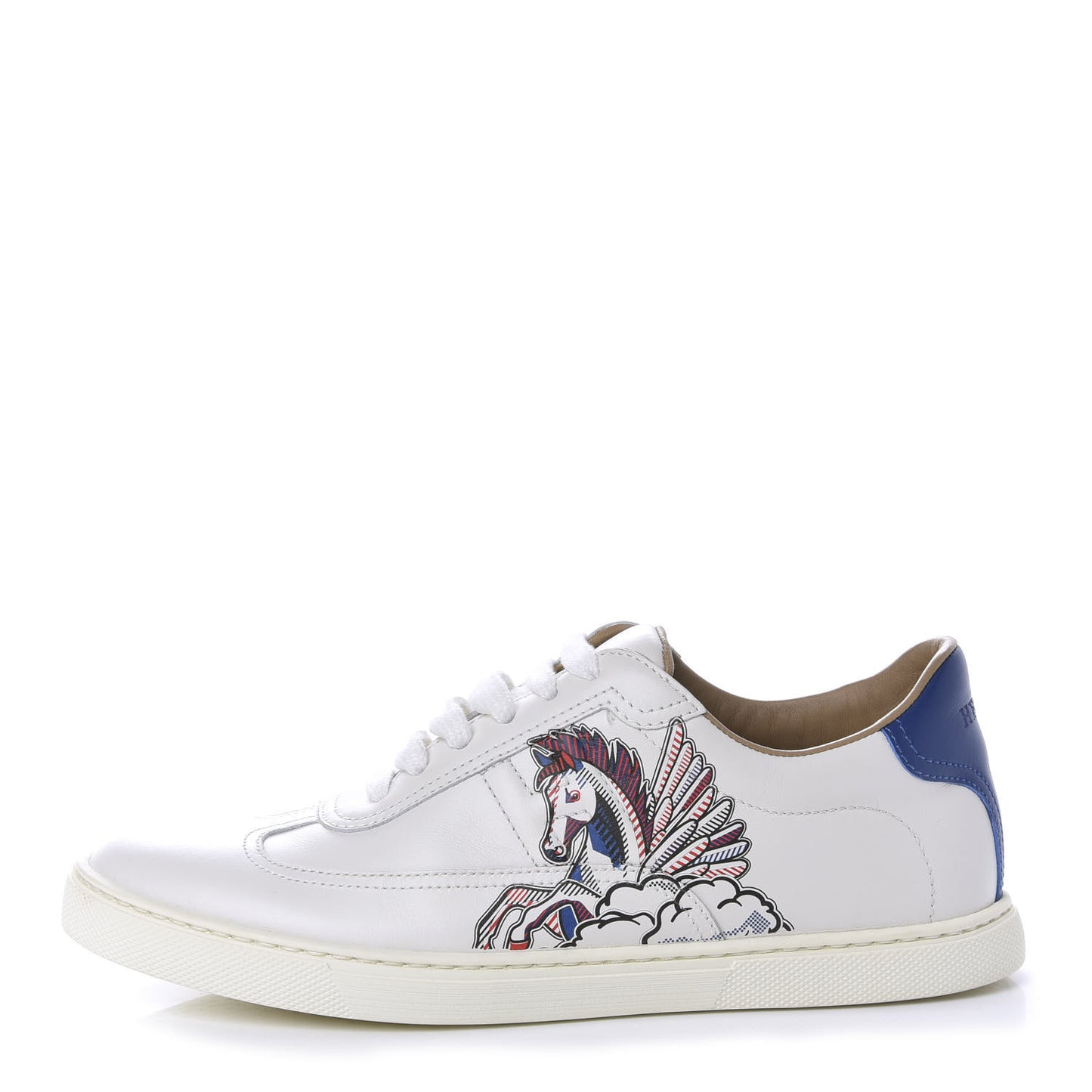 Calfskin Pegase Pop Womens Quicker Sneakers 36.5 White Multicolor