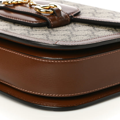 Gucci GG Supreme Monogram Horsebit 1955 Shoulder Bag Beige Brown Sugar 11 of 13