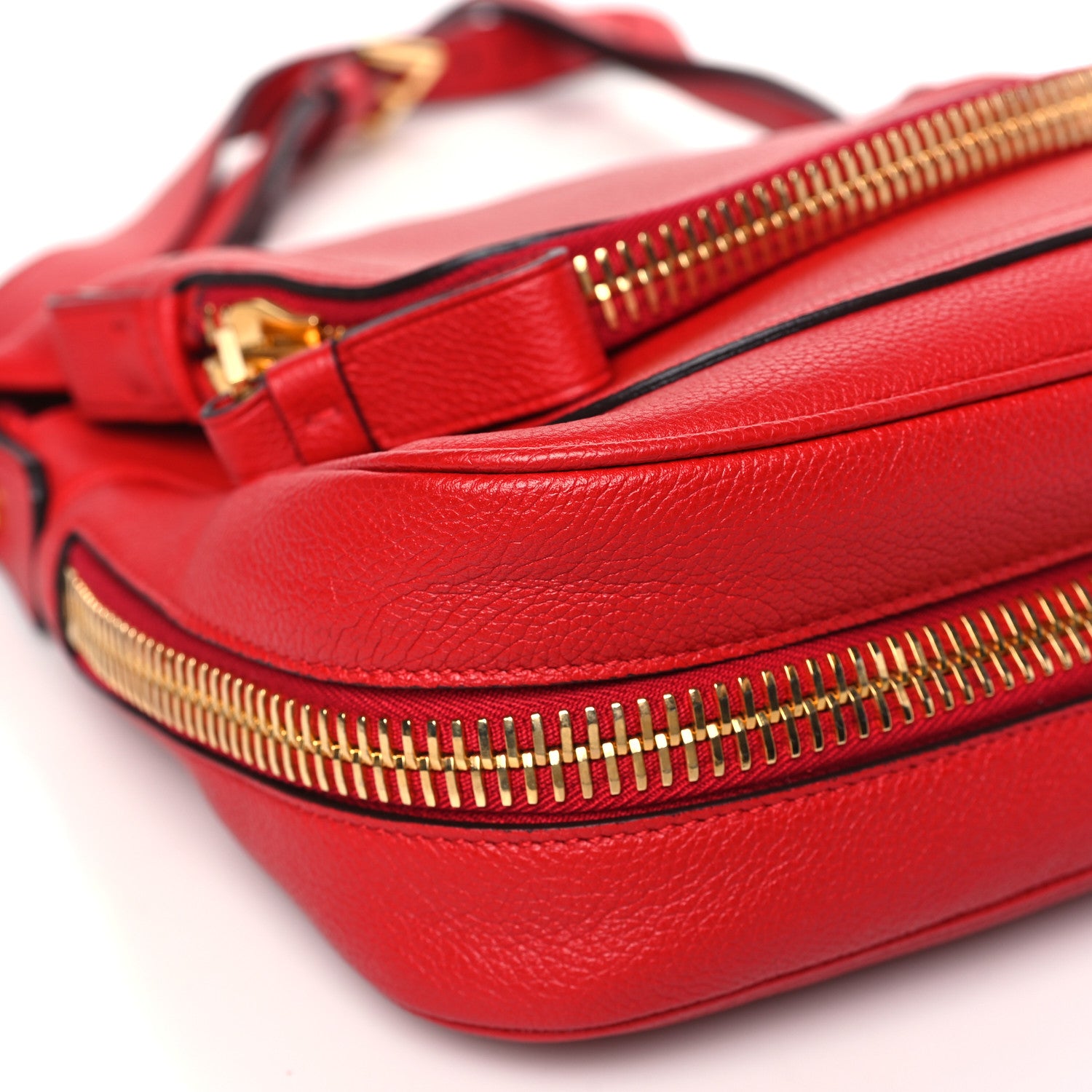 Tom Ford Grained Calfskin Medium Jennifer Crossbody Red 8 of 10