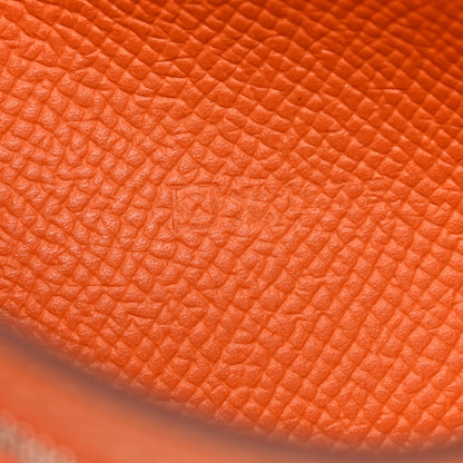 Hermes Epsom Bearn Gusset Wallet Orange 7 of 8