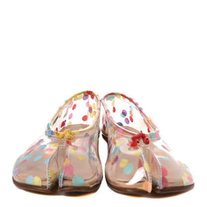 Maison Margiela PVC Confetti Printed Tabi Ballerina Flats 37.5 Multicolor 3 of 9