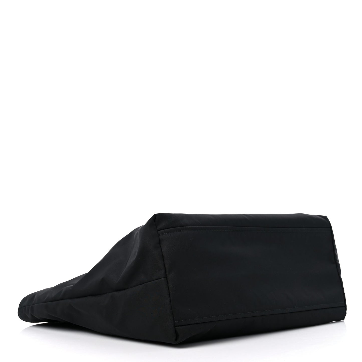 Tessuto Nylon Vela Saffiano Tote Black