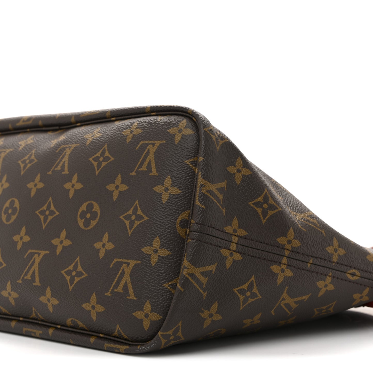 Monogram Inside Out Neverfull Bandouliere MM Sari Red