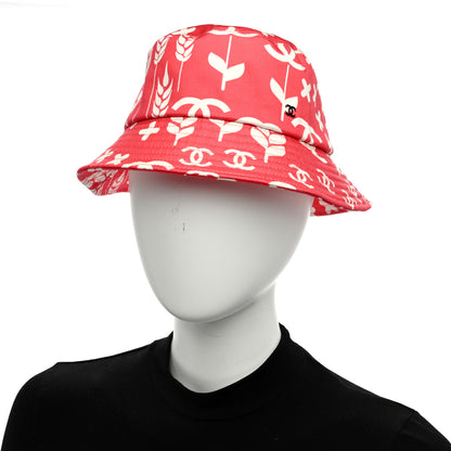 Chanel Cotton Bucket Hat M Red White 2 of 8