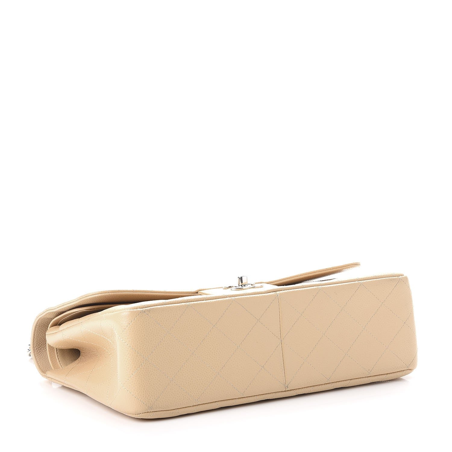 Chanel Caviar Quilted Jumbo Double Flap Beige Clair 5 of 13