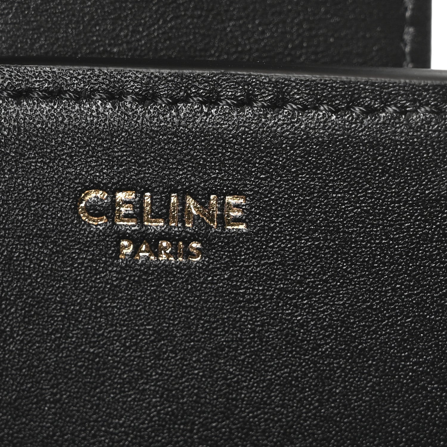 Celine Smooth Calfskin Triomphe Medium Louise Bag Black 7 of 11