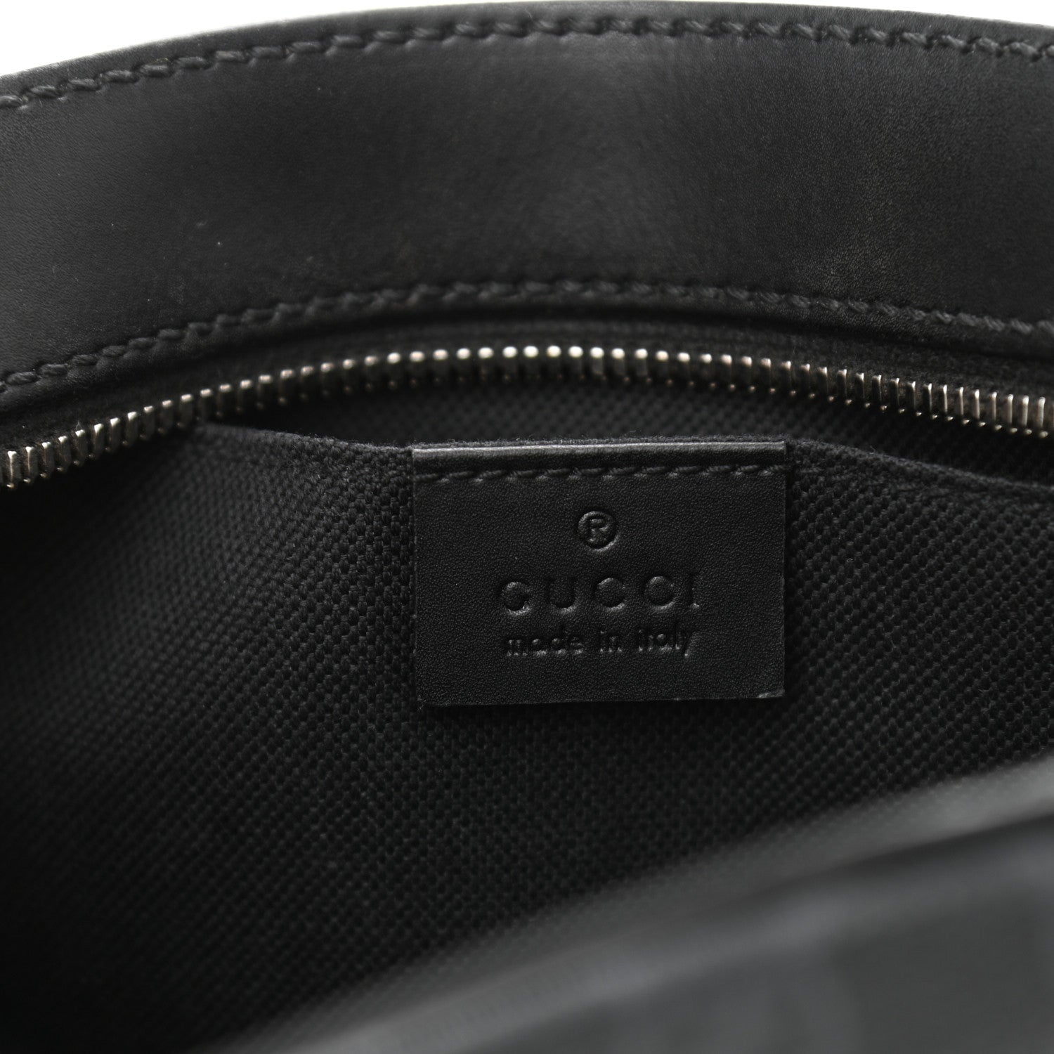 Gucci GG Supreme Monogram Web Shoulder Bag Black Grey 6 of 13