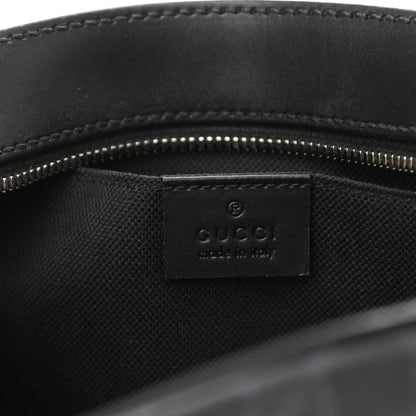 Gucci GG Supreme Monogram Web Shoulder Bag Black Grey 6 of 13