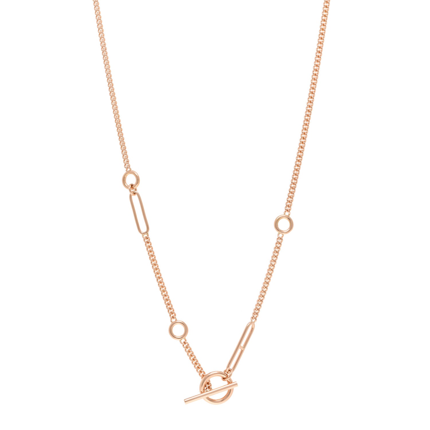 Hermes 18K Rose Gold Echappee Necklace ST 1 of 5