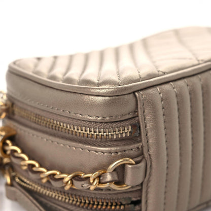 Chanel Metallic Lambskin Mini Coco Boy Camera Case Dark Gold 9 of 13