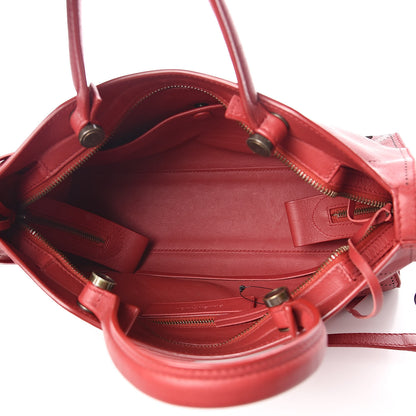 Balenciaga Veau Soyeux Perforated Blackout Hardware S City Rouge Groseille 5 of 12