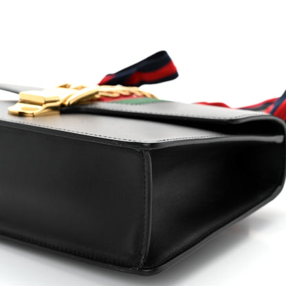 Gucci Calfskin Small Sylvie Shoulder Bag Black 10 of 10