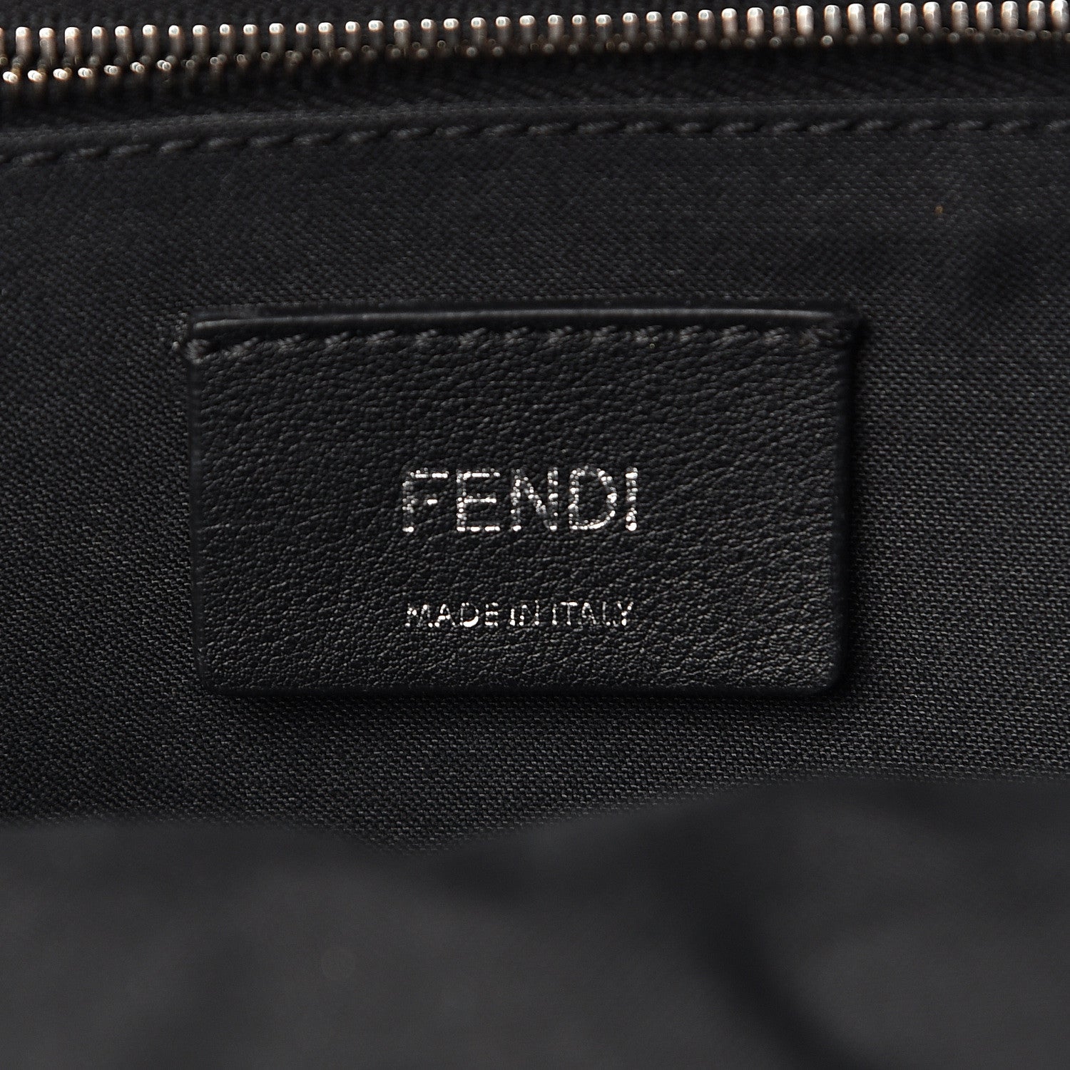 Fendi Shiny Nappa Trapuntata Mini Backpack Black 6 of 13
