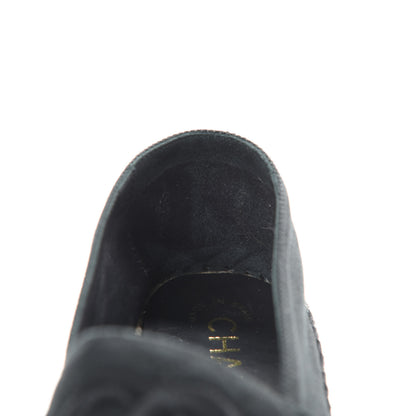 Chanel Canvas Quilted CC Espadrilles 37 Black 11 of 12