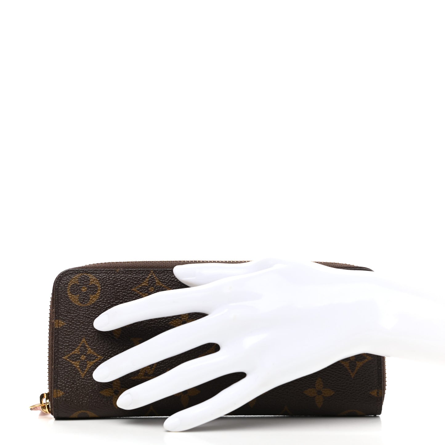 Monogram Clemence Wallet Rose Ballerine