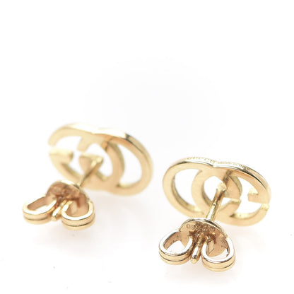 Gucci 18K Yellow Gold GG Tissue Stud Earrings 3 of 4