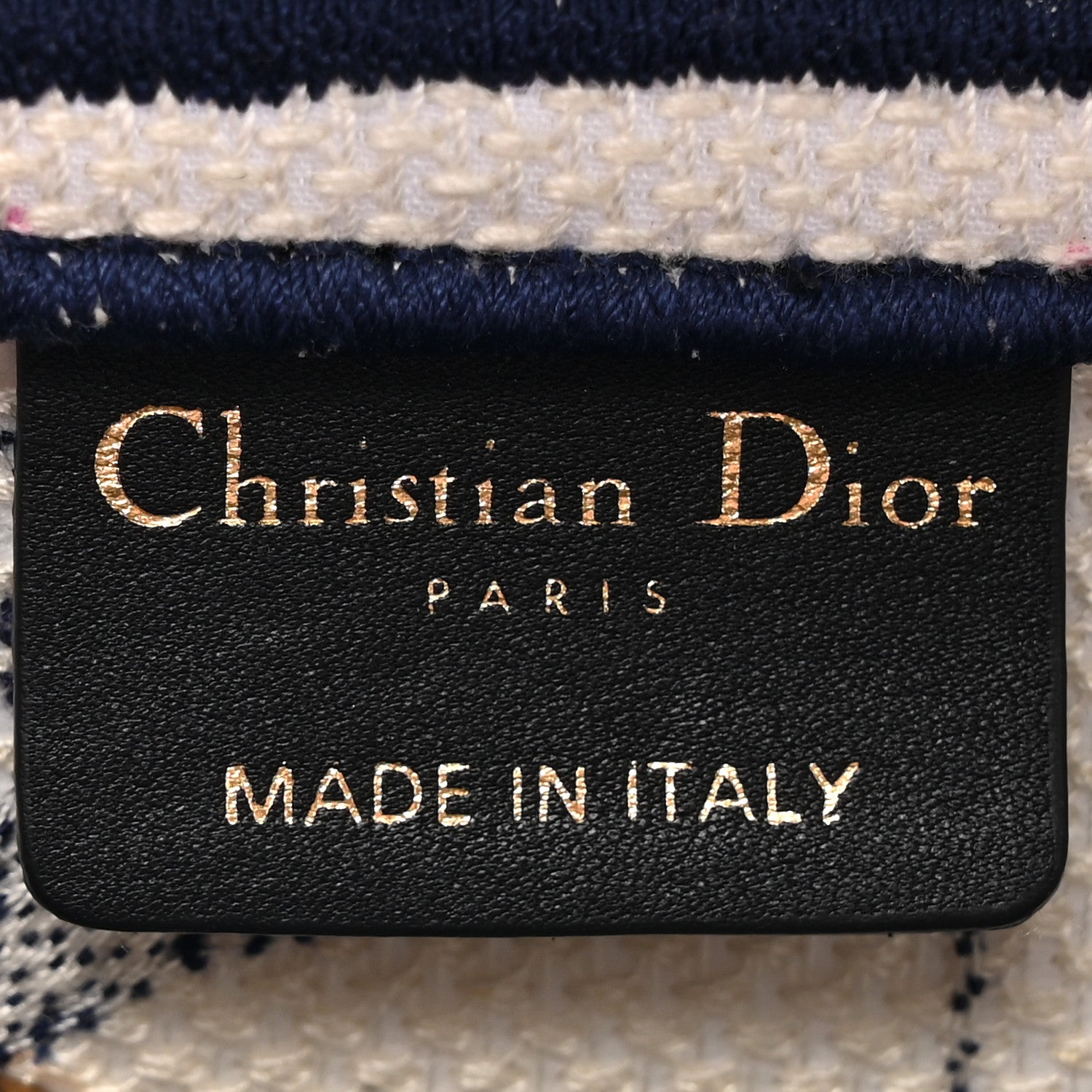 Christian Dior Canvas Embroidered Around the World Saddle Bag Blue 6 of 11