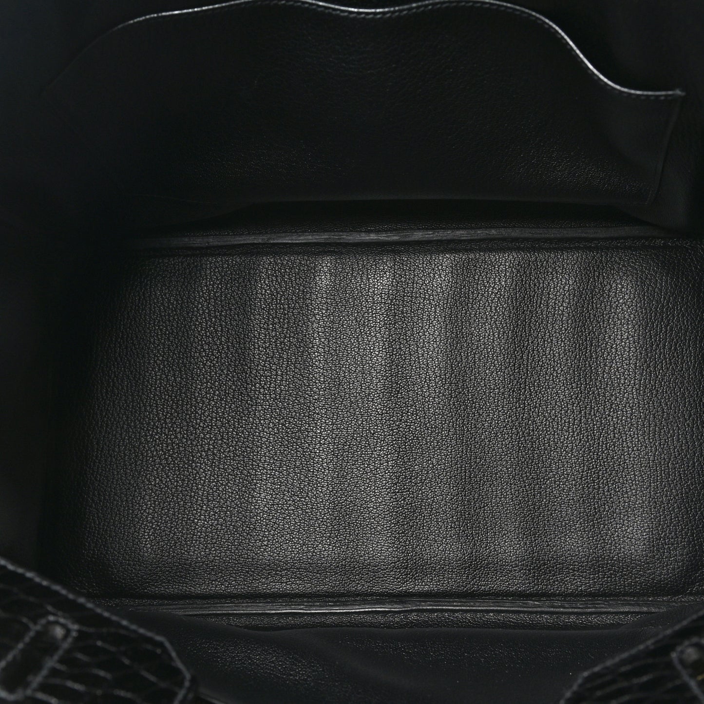 Shiny Porosus Crocodile Birkin 35 Black