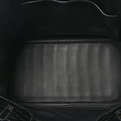 Hermes Shiny Porosus Crocodile Birkin 35 Black 5 of 11