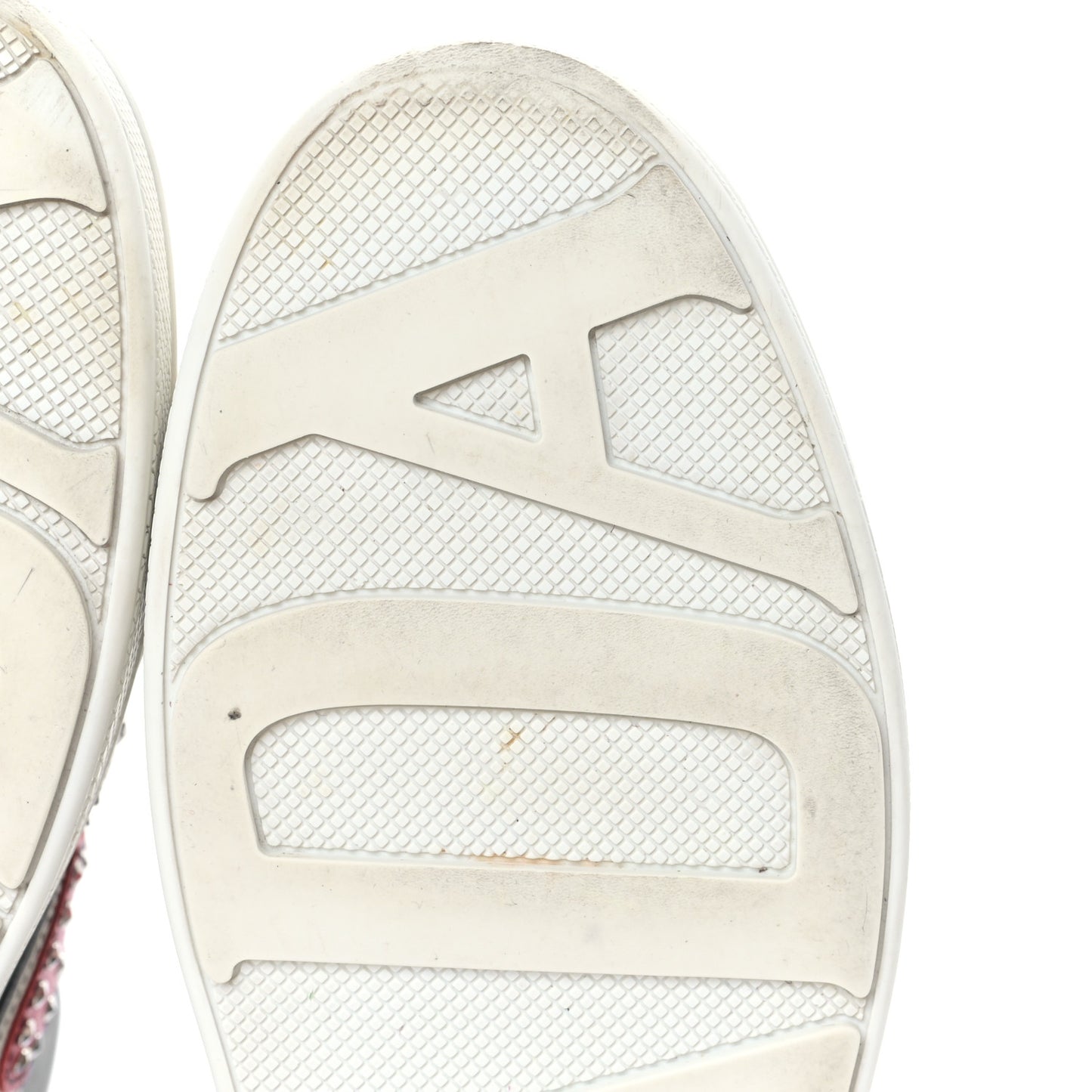 Calfskin Patchwork Robot Queen Sneakers 36 Black