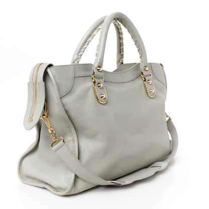 Balenciaga Chevre Gold Metallic Edge Hardware City Gris Glace 4 of 11