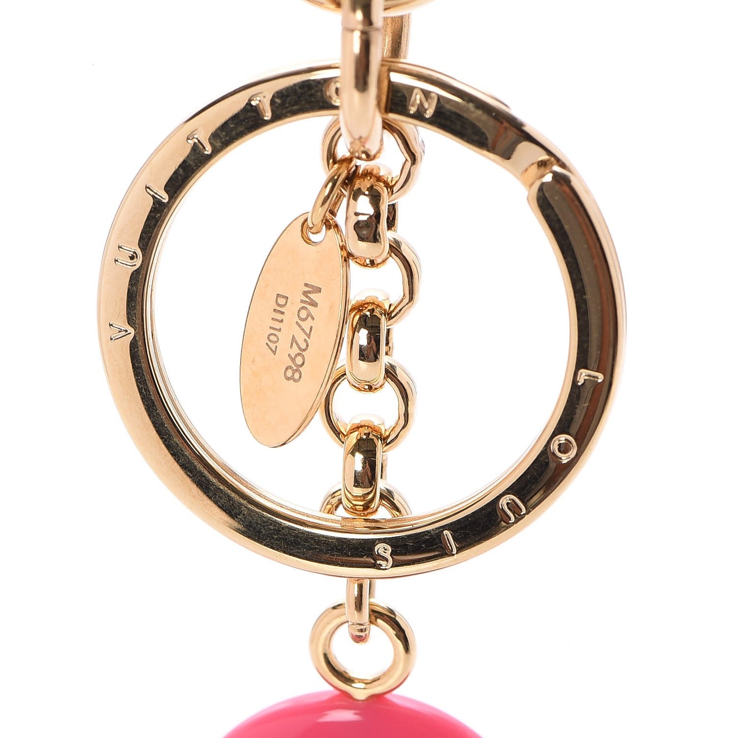 Resin Wood Vivienne Bag Charm Pink