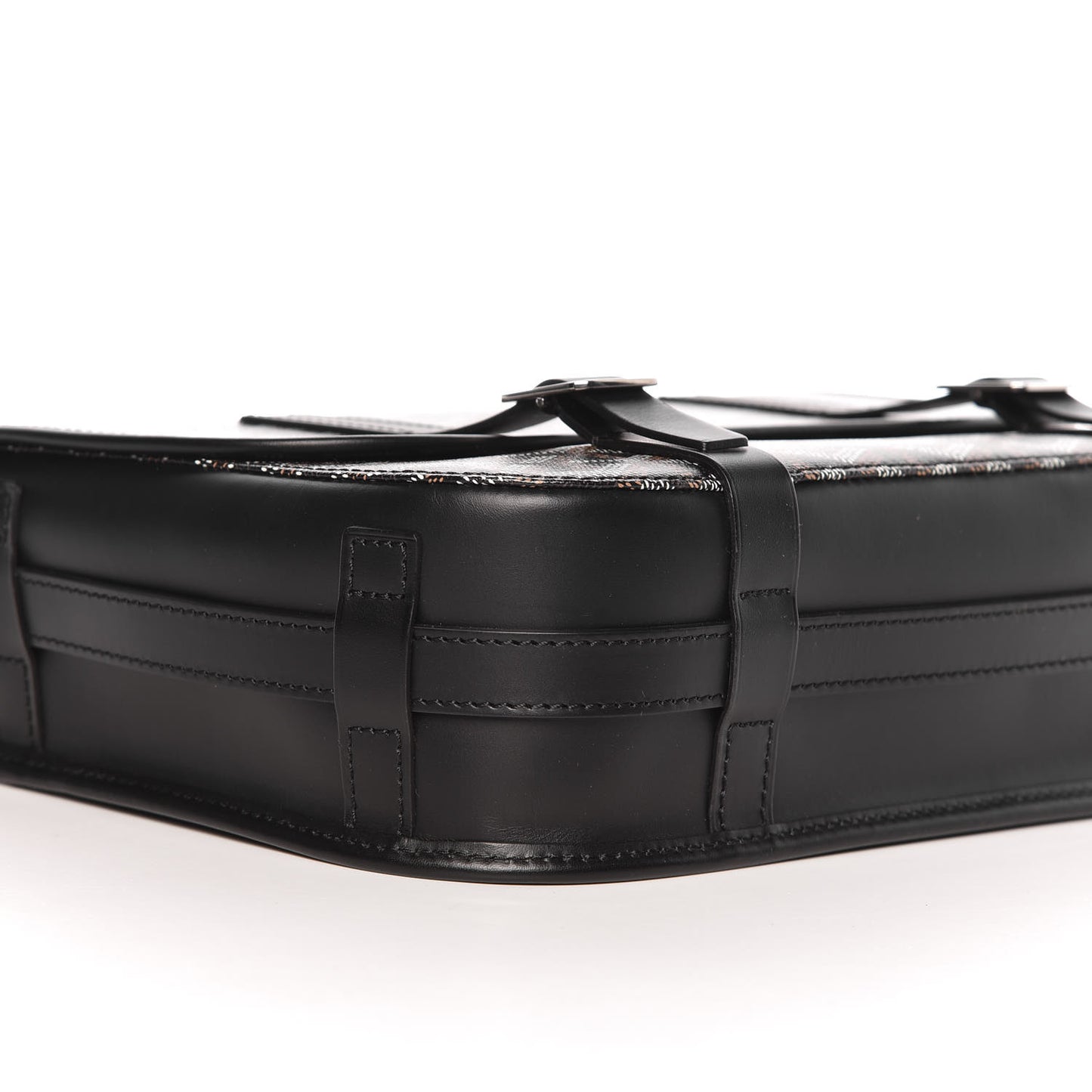 Goyardine Belvedere MM Messenger Bag Black