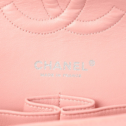 Chanel Lambskin Quilted Medium Double Flap Light Pink 8 of 14