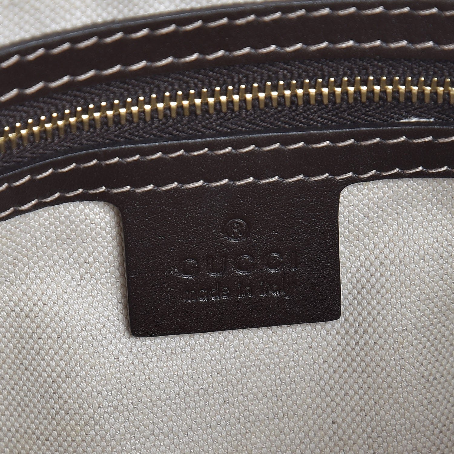 Gucci Monogram Web Mayfair Top Handle Satchel Dark Brown 7 of 9