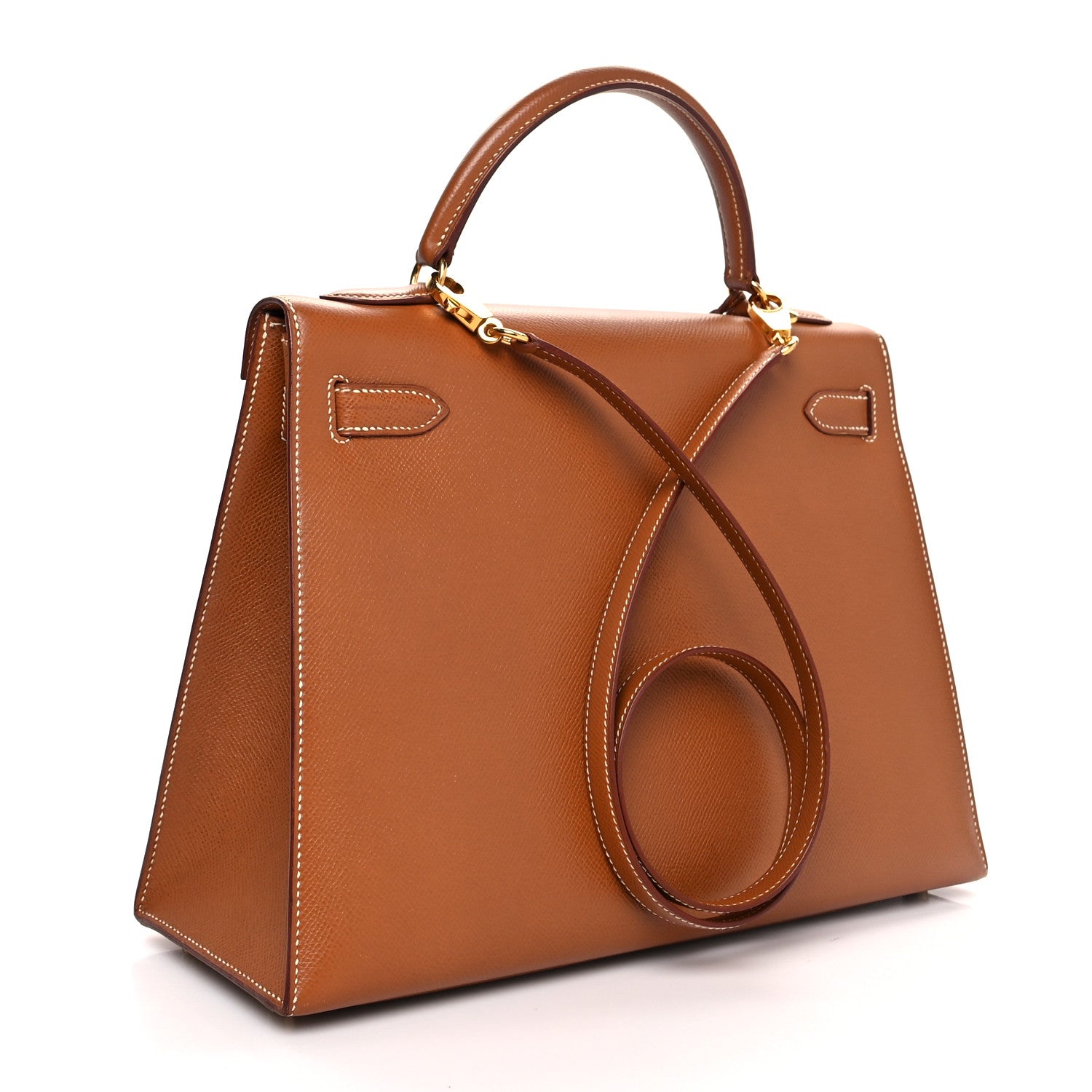 Hermes Courchevel Kelly Sellier 32 Gold 3 of 15