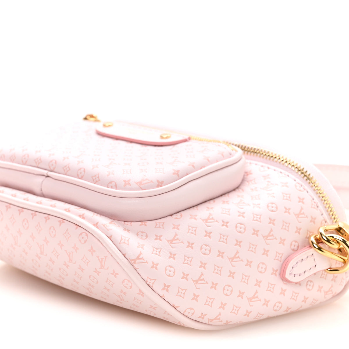 Louis Vuitton Calfskin Minigram Mini Bumbag  Light Bliss 9 of 10