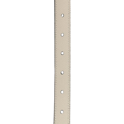 Christian Dior Grained Calfskin Saddle Adjustable Shoulder Strap White 4 of 5
