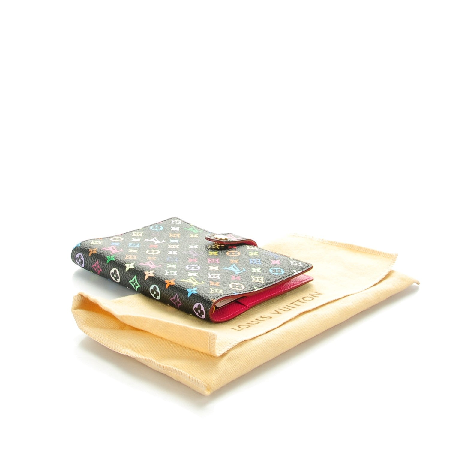 Louis Vuitton Monogram Multicolor Small Ring Agenda Cover Black Grenade 4 of 7