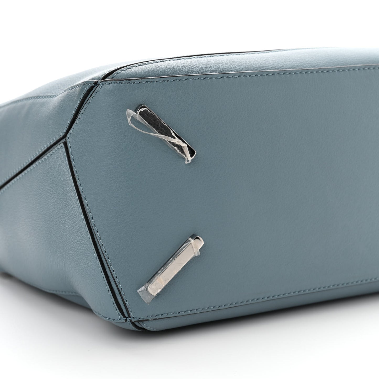 Calfskin Medium Puzzle Bag Stone Blue