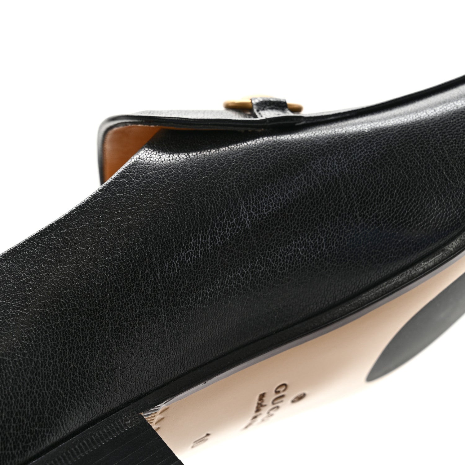 Gucci Goatskin Mens Horsebit Loafers 10 Black 11 of 12
