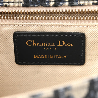 Christian Dior Oblique Small DiorAddict Flap Bag Navy Blue 6 of 11