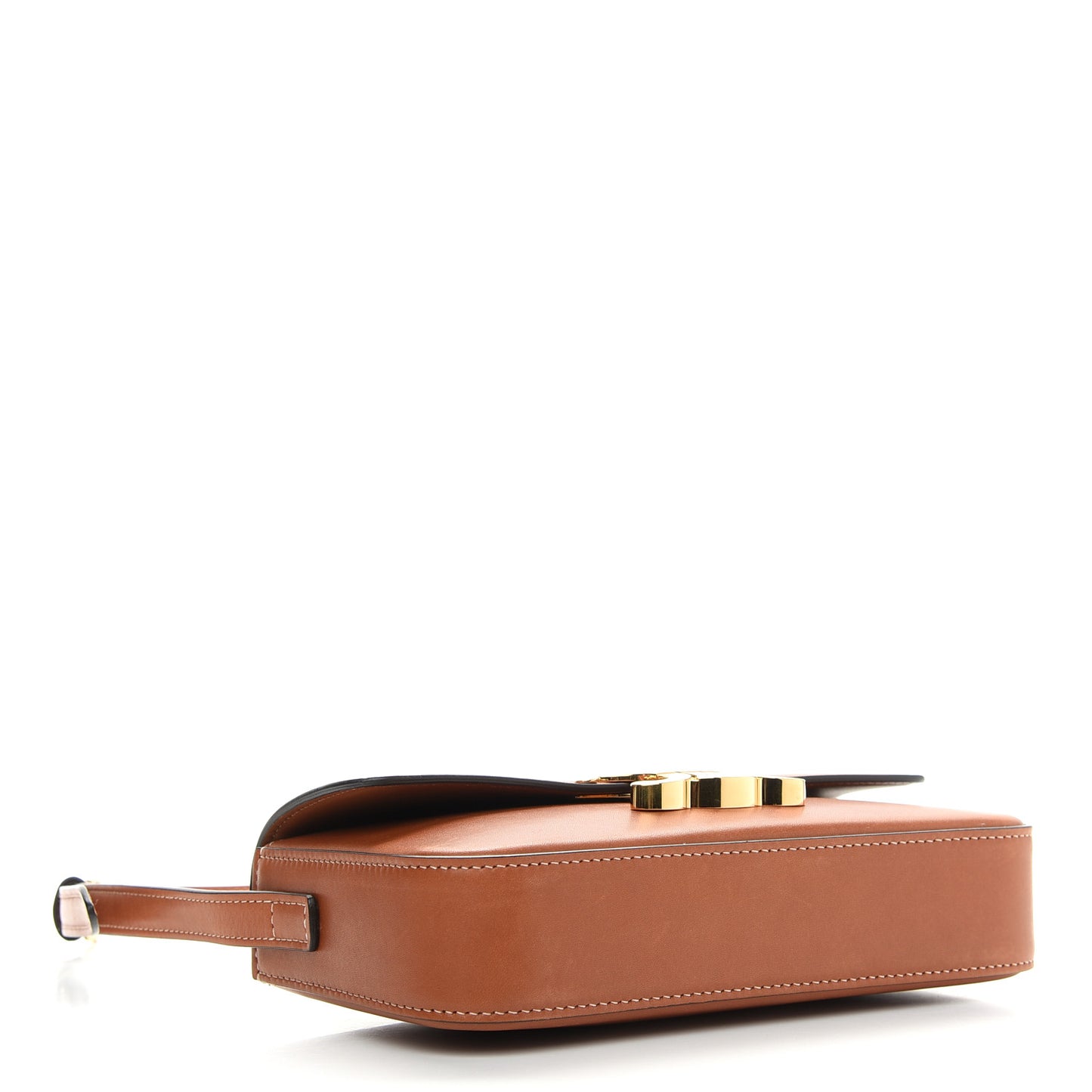 Natural Calfskin Triomphe Shoulder Bag Tan