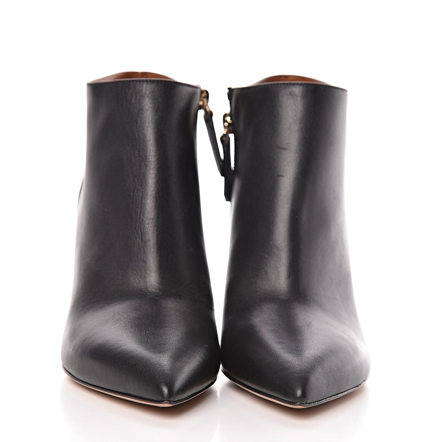 Calfskin Rockstud Ankle Booties 37 Black