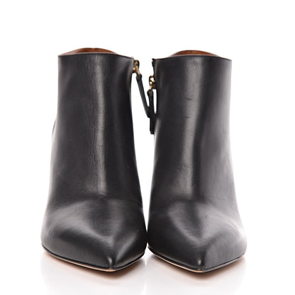 Valentino Garavani Calfskin Rockstud Ankle Booties 37 Black 2 of 8