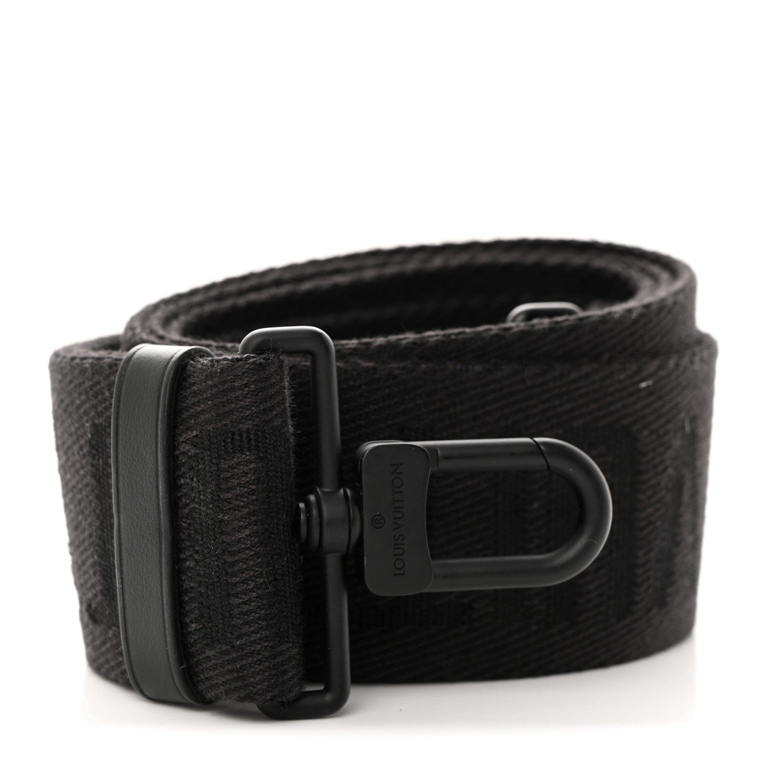 Louis Vuitton Jacquard Canvas Keepall Bandouliere Adjustable Shoulder Strap Black 1 of 4
