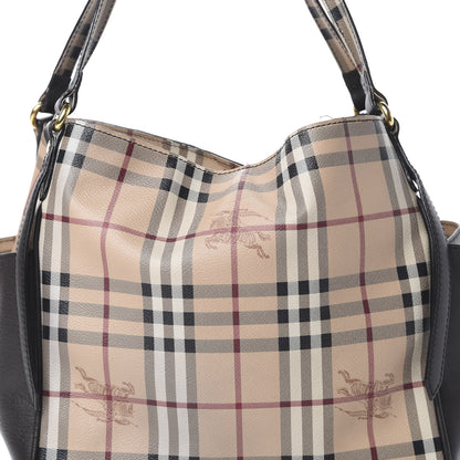 Burberry Haymarket Check Small Canterbury Tote Chocolate 8 of 19
