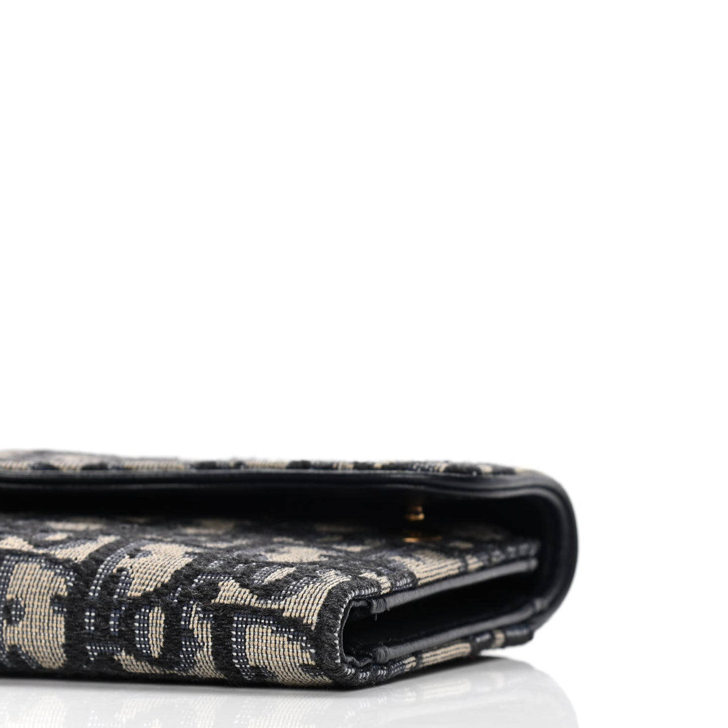 Oblique Saddle Lotus Wallet Blue