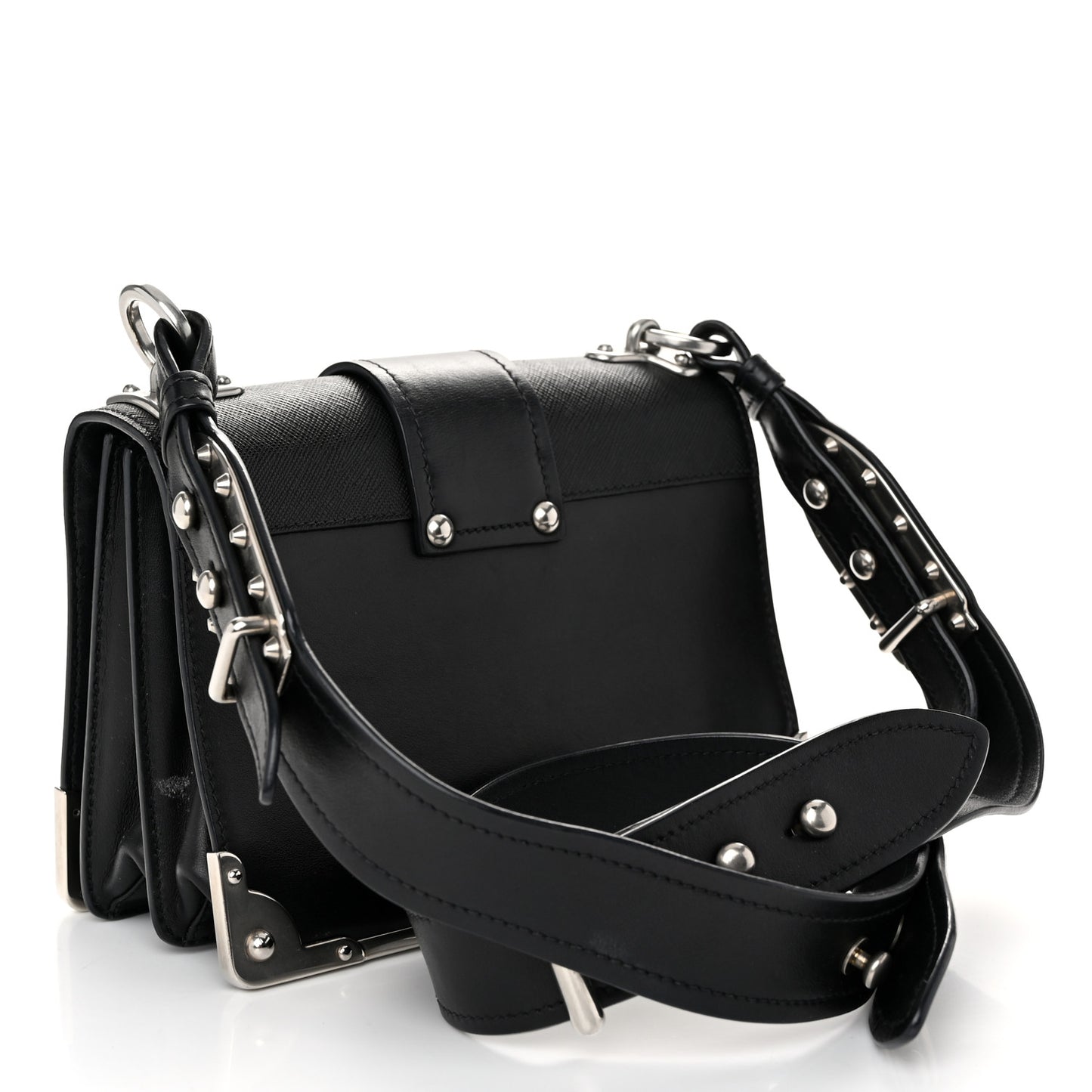 City Calf Saffiano Cahier Bag Black